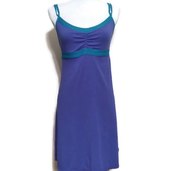 Prana Dresses & Skirts - Prana Halter Top Built in Shelf Bra Active Dress